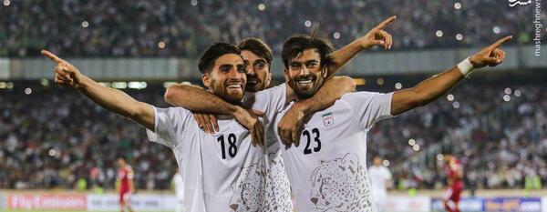 عکس تیم قطر و ایران
