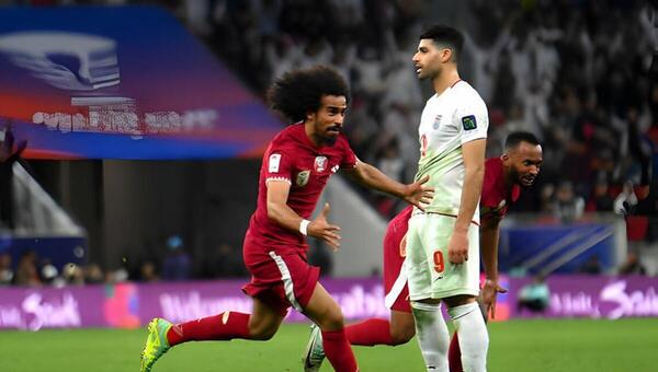 عکس تیم قطر و ایران