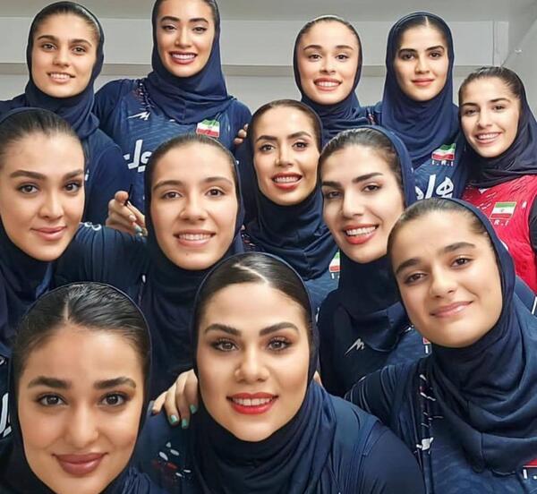 عکس تیم ملی والیبال ایران بانوان