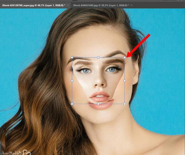 فتوشاپ عکس حرفه ای چهره