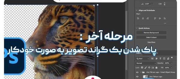 حذف عکس پس زمینه در فتوشاپ