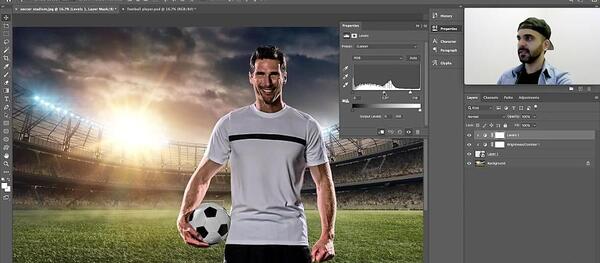 عکس پشت صحنه برای فتوشاپ