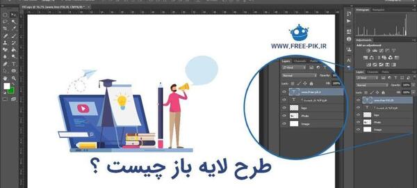 عکس لایه باز در فتوشاپ