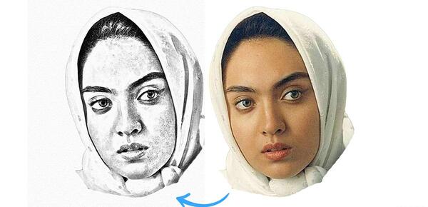 فتوشاپ عکس رو فیلم