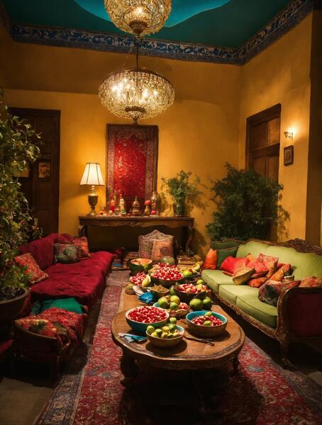 فتوشاپ عکس یلدایی با هوش مصنوعی