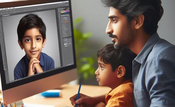 فتوشاپ عکس نوزاد با هوش مصنوعی
