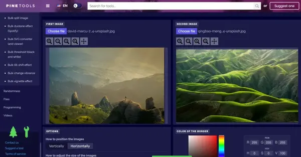 برنامه فتوشاپ دو عکس کنار هم انلاین