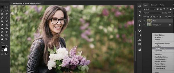 فتوشاپ عکس در طبیعت