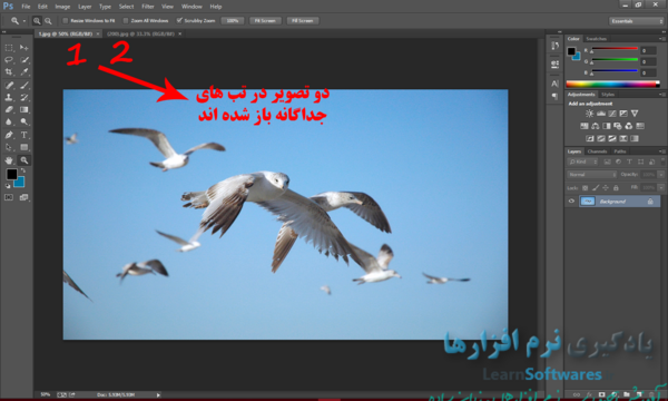 عکس گرفتن از صفحه فتوشاپ