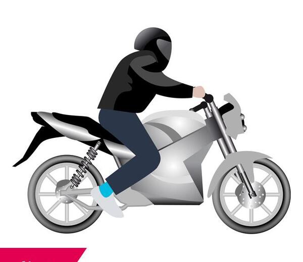 فتوشاپ عکس روی موتور
