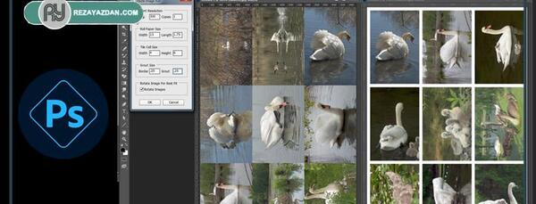 آوردن چند عکس در فتوشاپ