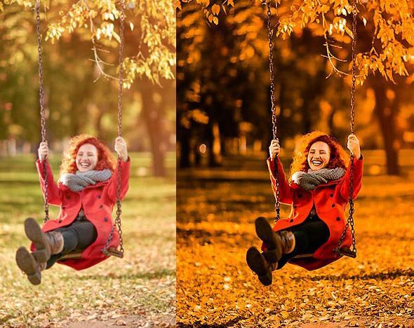 برنامه فتوشاپ عکس پاییزی