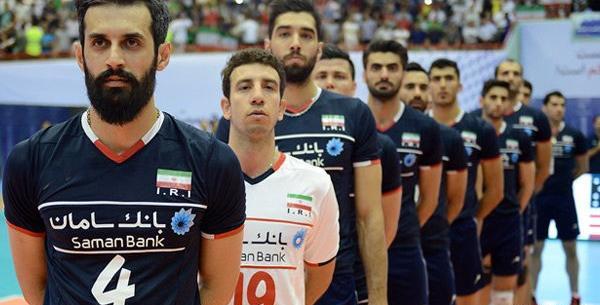 بازیکنان تیم ملی والیبال ایران با عکس
