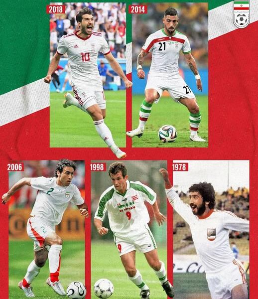 عکس بازیکنان تیم ملی ایران در جام جهانی 2014