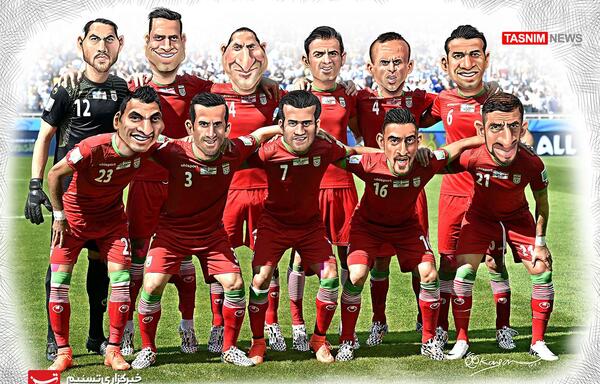 عکس بازیکنان تیم ملی ایران در جام جهانی 2014