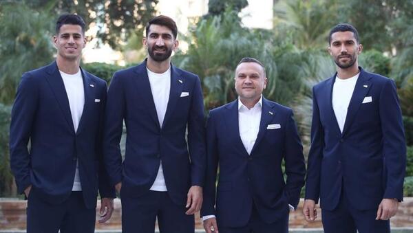 عکس بازیکنان تیم ملی ایران با کت و شلوار