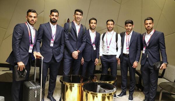 عکس بازیکنان تیم ملی ایران با کت و شلوار