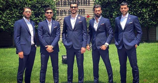 عکس بازیکنان تیم ملی ایران با کت و شلوار