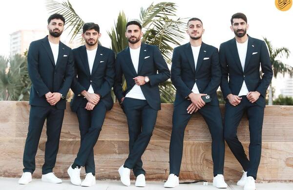 اعضای تیم ملی با عکس