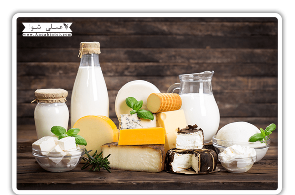 عکس گروه لبنیات در هرم غذایی