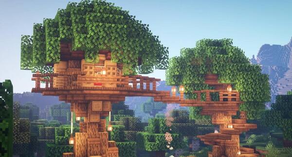 عکس خانه جادوگر در ماین کرافت