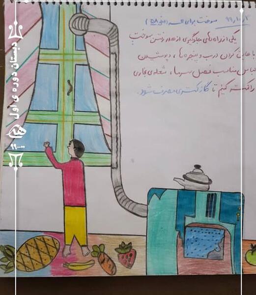عکس نقاشی صرفه جویی گاز