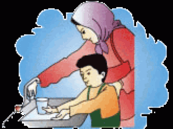عکس صرفه جویی در مصرف آب کودکانه