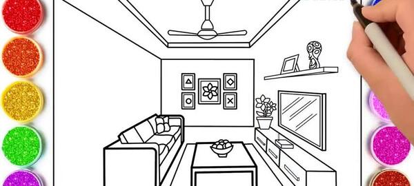 عکس خانه کارتونی برای نقاشی