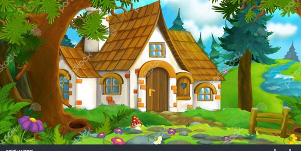عکس خانه کارتونی برای نقاشی