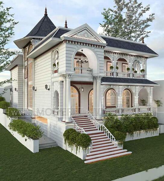 عکس نمای بیرونی خانه ویلایی