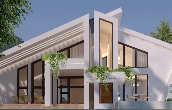 عکس نمای بیرونی خانه ویلایی