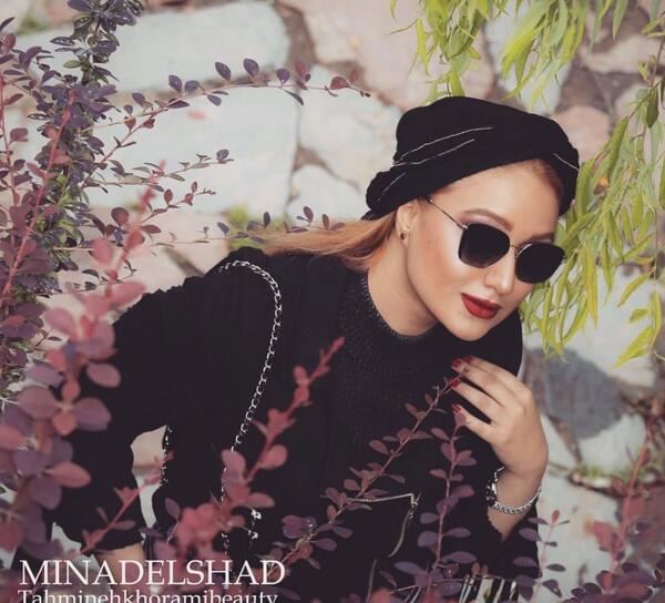 عکس مینا دلشاد و همسرش