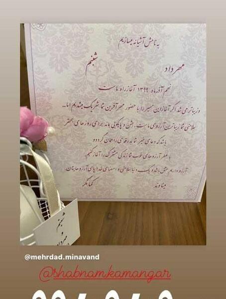 عکس مهرداد میناوند و همسرش