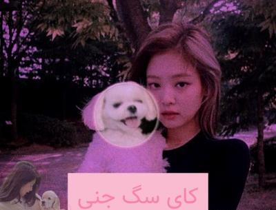 عکس جنی با سگ