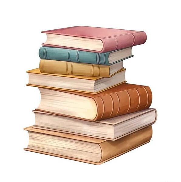 عکس کتابهای روی هم