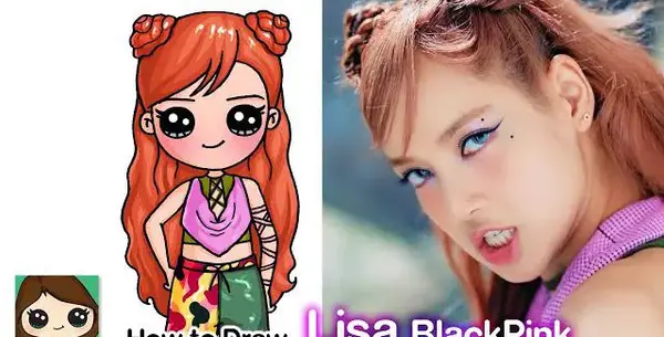 نقاشی عکس بلک پینک جدید