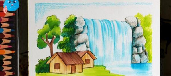 عکس نقاشی خانه و طبیعت