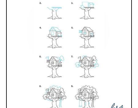 عکس نقاشی خانه و طبیعت