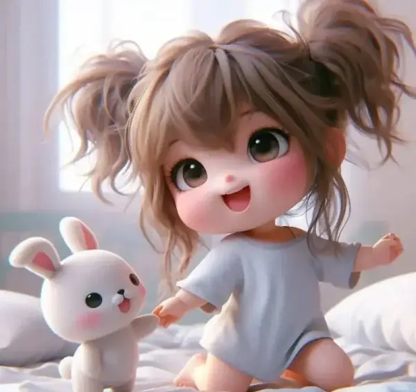 عکس بچه کیوت کارتونی