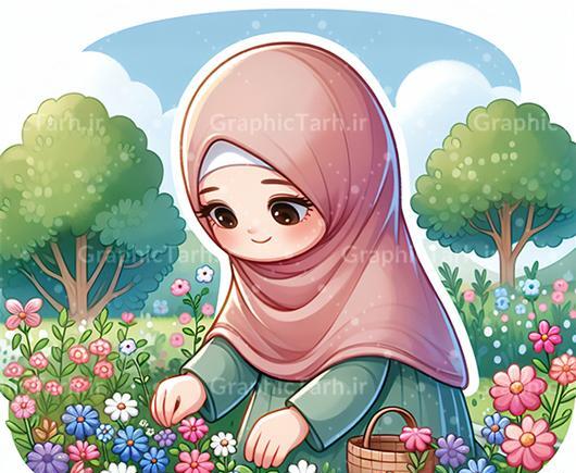 عکس کارتون حجابی