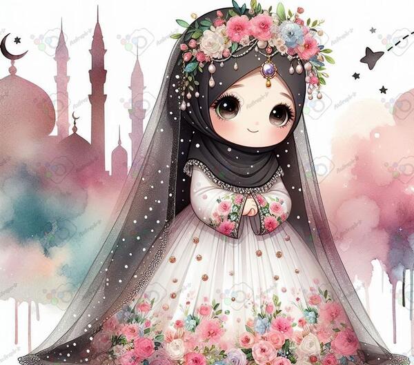 عکس کارتون با حجاب