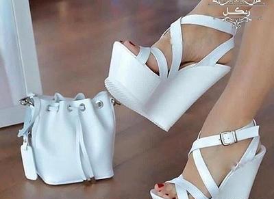 شیک عکس کفش پاشنه بلند عروس