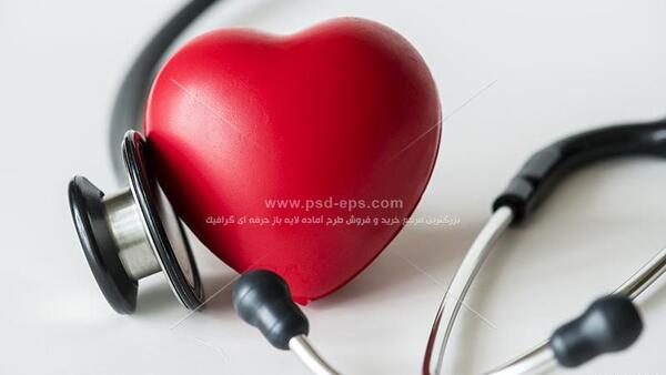 عکس گوشی پزشکی و قلب