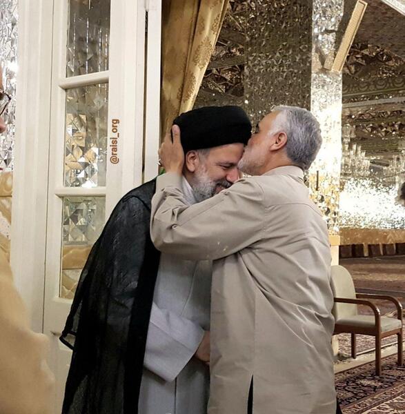 عکس سردار سلیمانی و رهبر و رئیسی