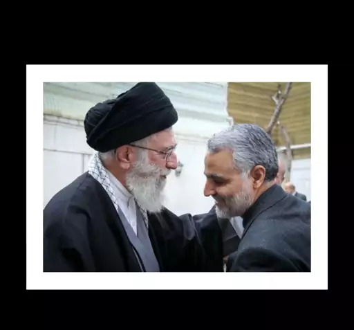 عکس سردار سلیمانی و رهبر انقلاب