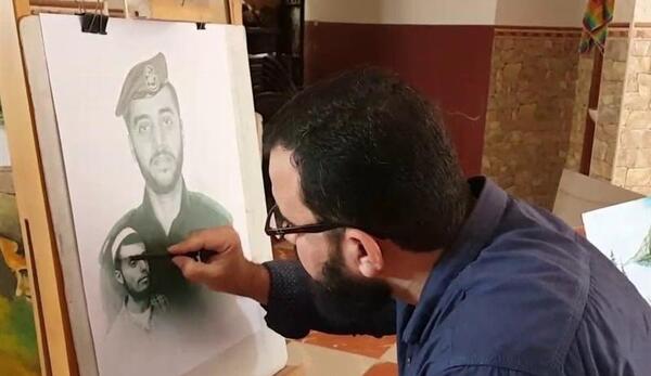 عکس سردار سلیمانی برای نقاشی ساده