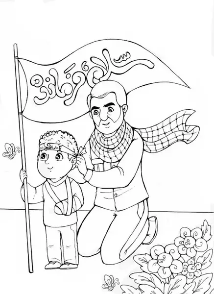 عکس سردار سلیمانی برای نقاشی ساده