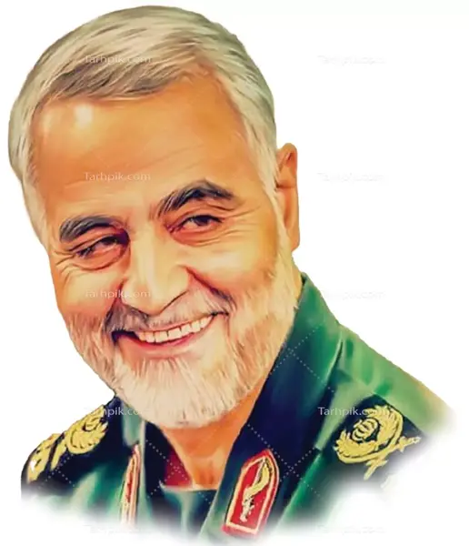عکس سردار سلیمانی نقاشی راحت