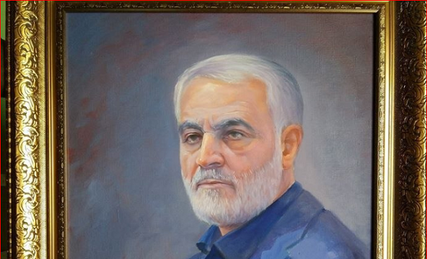 عکس سردار سلیمانی برای نقاشی