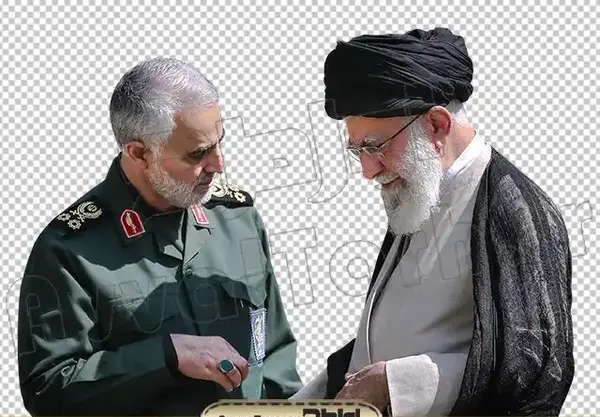 عکس سردار قاسم سلیمانی با رهبر
